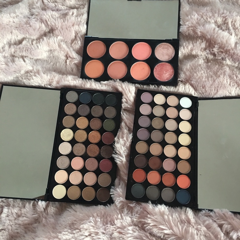 Lot of Revolution Eyeshadow pallets AND blush